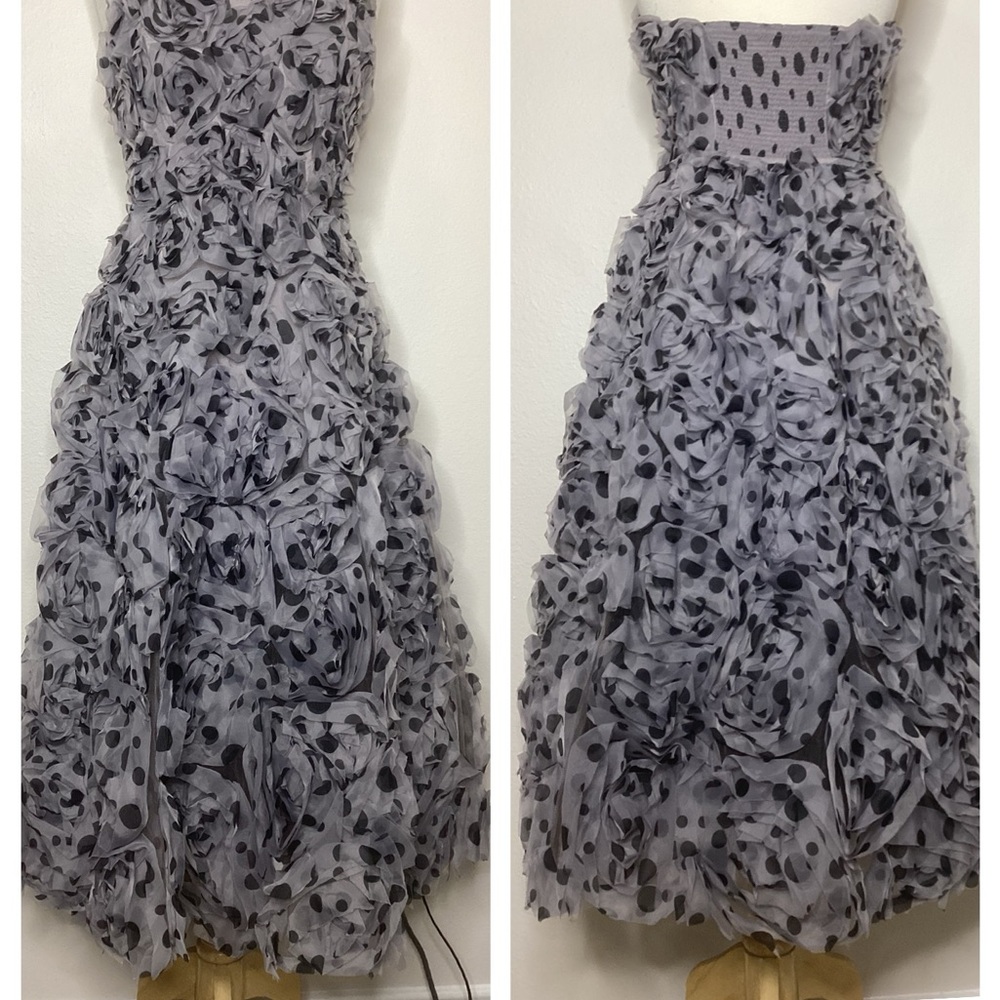 Anthropologie Geisha Designs Dress Tulle Strapless Sz 6 - Picture 4 of 9